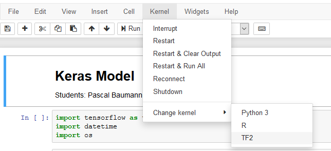 Kernels in Jupyter Notebook